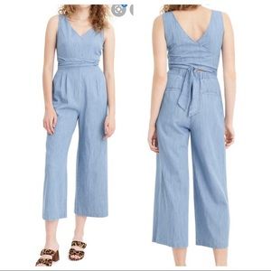 J. Crew chambray wrap jumpsuit